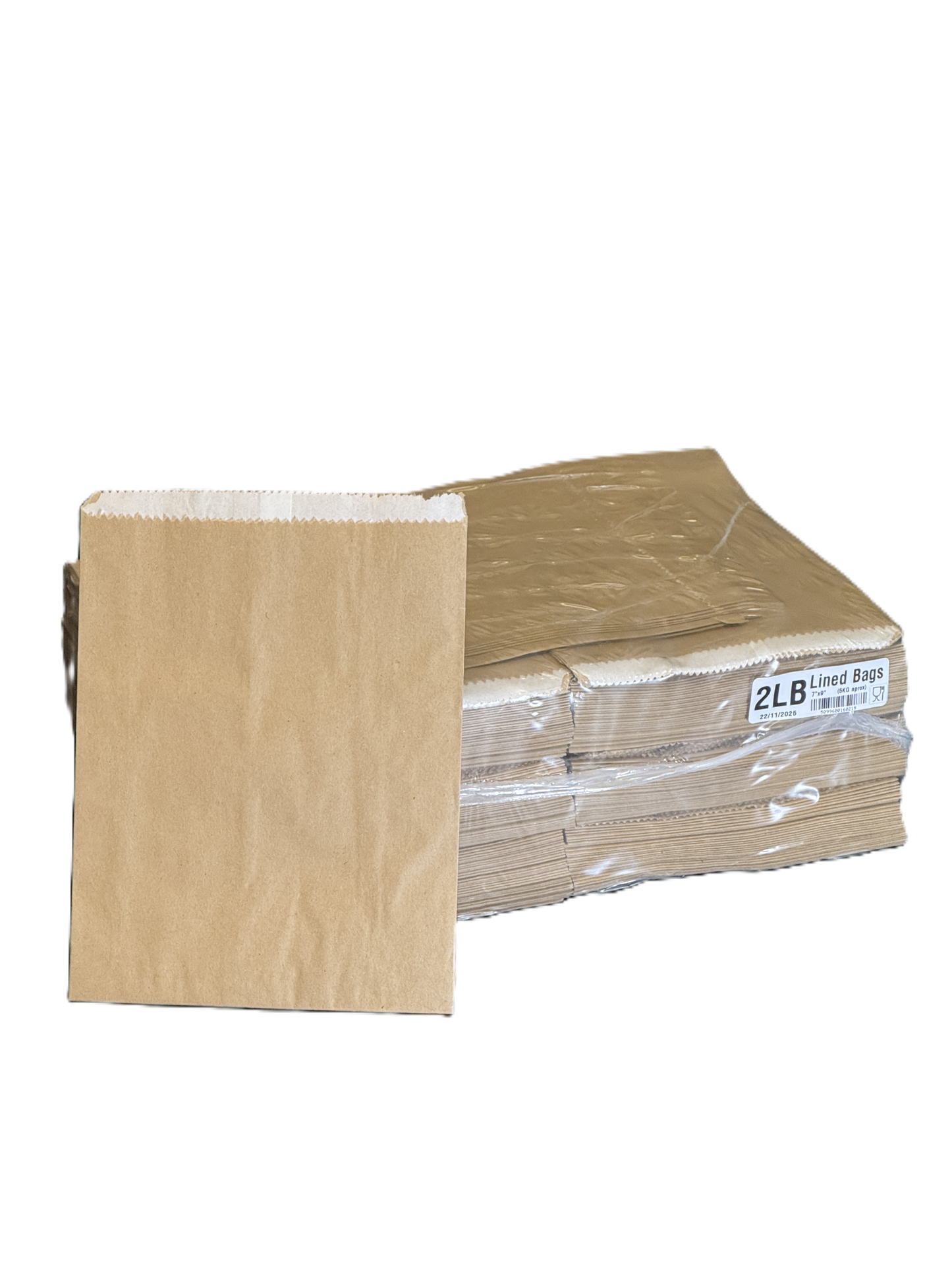 LINED BROWN GREASE PROOF BAGS