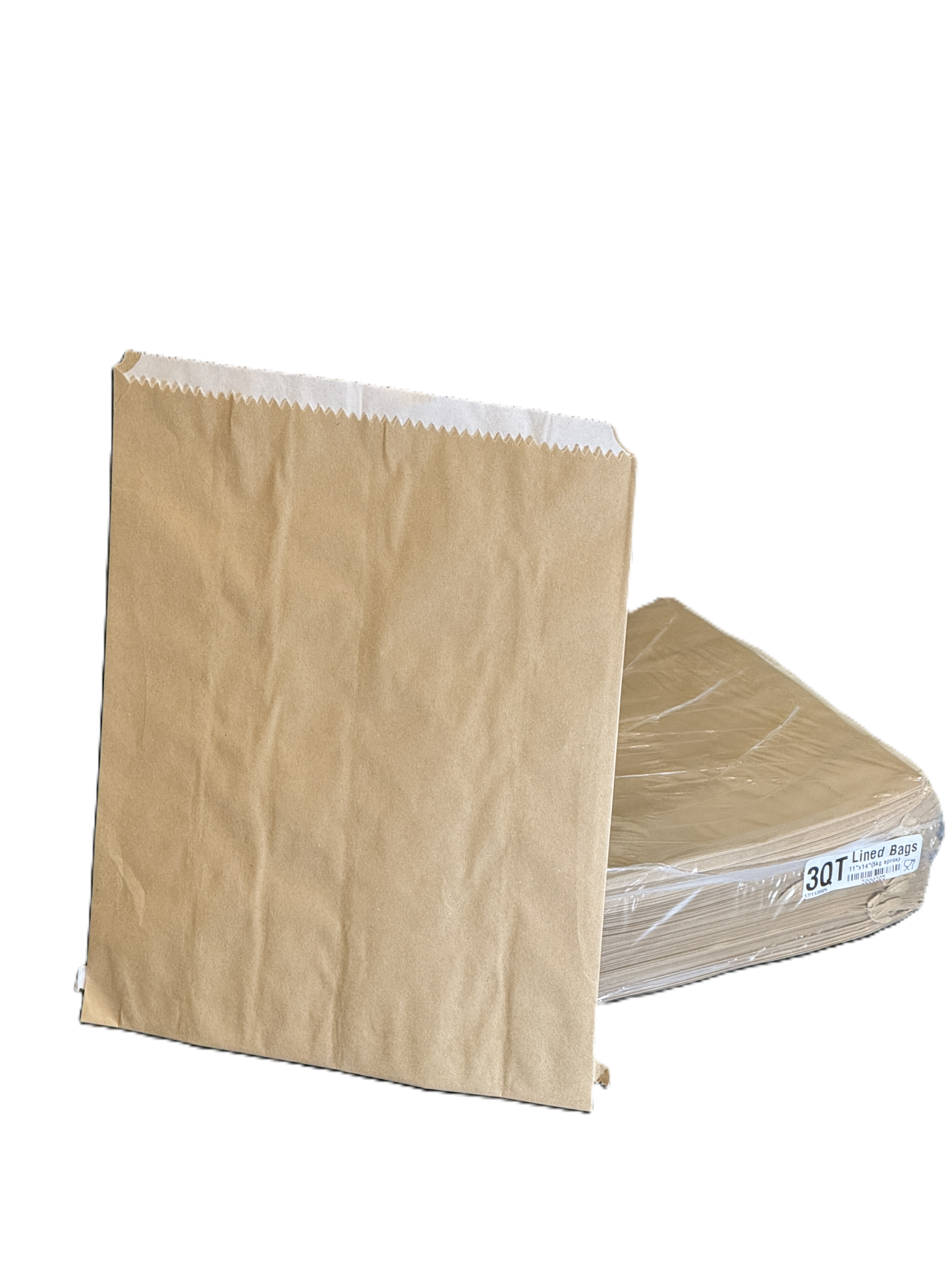 LINED BROWN GREASE PROOF BAGS