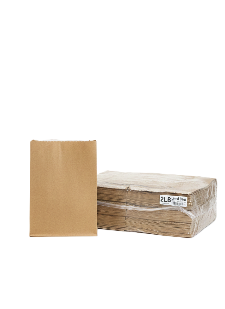 LINED BROWN GREASE PROOF BAGS